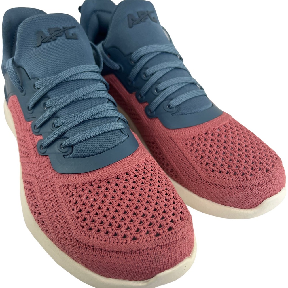 APL Techloom Racer Womens Sneakers Blue Pink Size 7.5 Comfort Mesh Low Tops - Picture 3 of 9